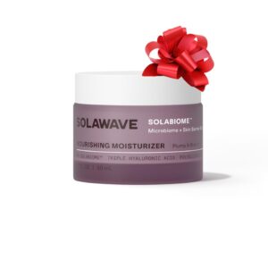 Solawave Nourishing Moisturizer with Solabiome, Hydrating for Face with Probiotics & Prebiotics, Triple Hyaluronic Acid, Polyglutamic Acid for All Skin Types (1.7 FL OZ) - Image 1