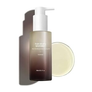 HARUHARU Wonder Black Rice Moisture Cleansing Oil 5.1 fl.oz / 150ml | Korean Facial Cleanser, Makeup Remover | Vegan, Cruelty Free | Jojoba Seed Oil, Macadamia Seed Oil - Image 1