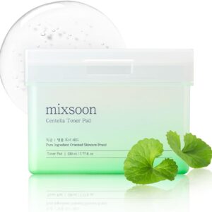 mixsoon Centella Asiatica Toner Pad,Soothing, Hydration, Centella Extract, Gauze Pad, (230ml/ 7.77fl.oz/ 120 Sheets) - Image 1