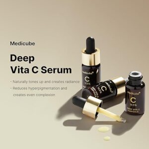 Medicube Deep Vita C Serum 2.0 || 14.5% Pure Vitamin C reduce the appearance of hyperpigmentation, dark spots, and blemishes | 16 self-tests complete | Korean skincare (10g * 3 bottles) - Image 5