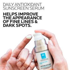 La Roche-Posay Anthelios AOX Daily Antioxidant Serum with SPF, Face Moisturizer with Sunscreen and Vitamin C & E, Oil Free Face Sunscreen for Sensitive Skin, Moisturizing Sun Protection - Image 3