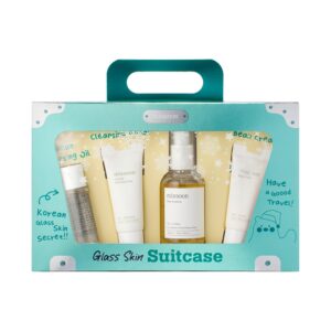 mixsoon Best Seller holiday gifts Set (4Items Includes) Korean Skincare Package Glass skin Suitcase Hydrating Gifts For Women Bean Essence (0.67 Fl.Ozl+0.67 Fl.Oz+0.50 Fl.Oz+1.6 Fl.Oz) - Image 1